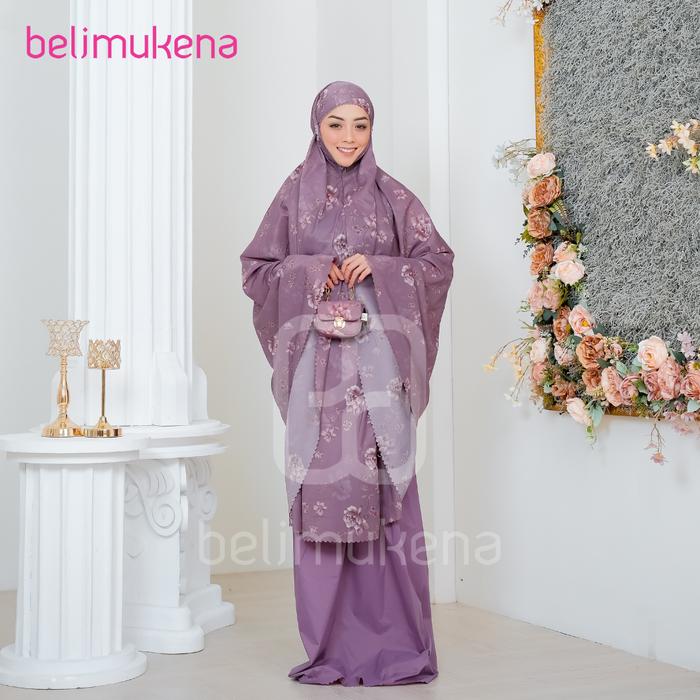 Gambar (FREE SAJADAH)Mukena Mini Parasut Korea Travel Motif Lasercut Ibu Kost - Lily Mauve dari Belimukena undefined Tokopedia