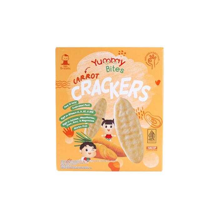 Gambar Yummy Bites Rice Crackers 6+ 25gr 50gr - Camilan Bayi - Snack Anak - Carrot, 25gr dari Gudang bayi kita undefined Tokopedia
