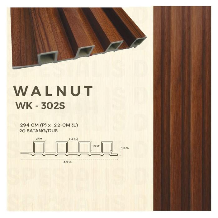 Gambar Wood Panel WPC / Wall Panel PVC / Panel Dinding Motif Kayu - WK 302-S dari Marvell Homedecor undefined Tokopedia