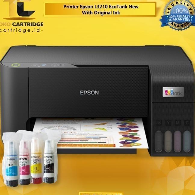 Gambar Printer Epson L3210 L-3210 L 3210 Pengganti L3110 Print Scan Copy Ori - ORIGINAL INK dari Hoshi Elektronik undefined Tokopedia