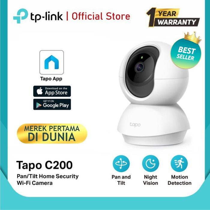 Gambar Kamera CCTV Wifi IP Camera TP-Link Tapo C212 3MP 2K PTZ ONVIF ROTATE - C200 INDOOR 2MP dari Edison Comp undefined Tokopedia