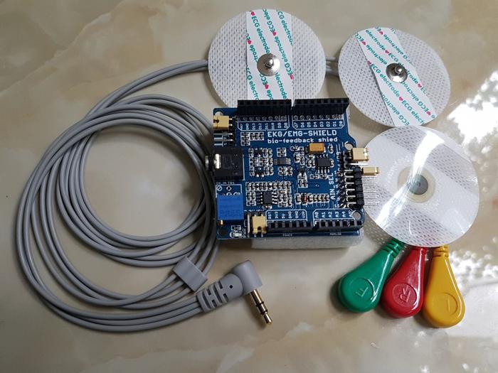 Gambar [PROMO] ORIGINAL  ECG / EKG / EMG Shield Heart Rate Muscle for Arduino dari STORE-HUNT undefined Tokopedia