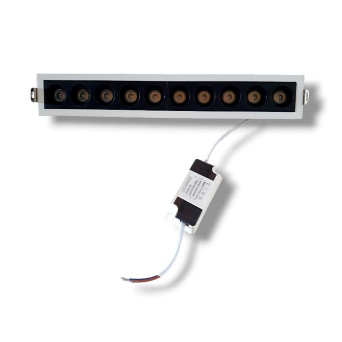 Gambar Lampu LED Downlight Linear / Kap Rell Luminer 20W 4000K Natural White - Putih dari Jogjaled12original undefined Tokopedia