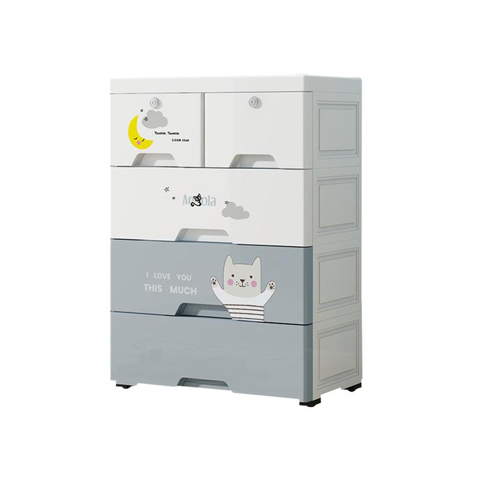 Gambar TP Angola Lemari Pakaian Plastik 4-5 Tingkat C70-C71 Lemari Baju / Mainan - 4Tingkat - Biru dari Angola Indonesia undefined Tokopedia