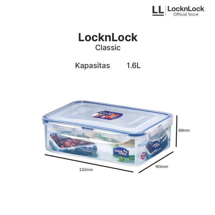 Jual Locknlock Rectangular Short Food Container 1.6l Hpl824 Di Seller ...