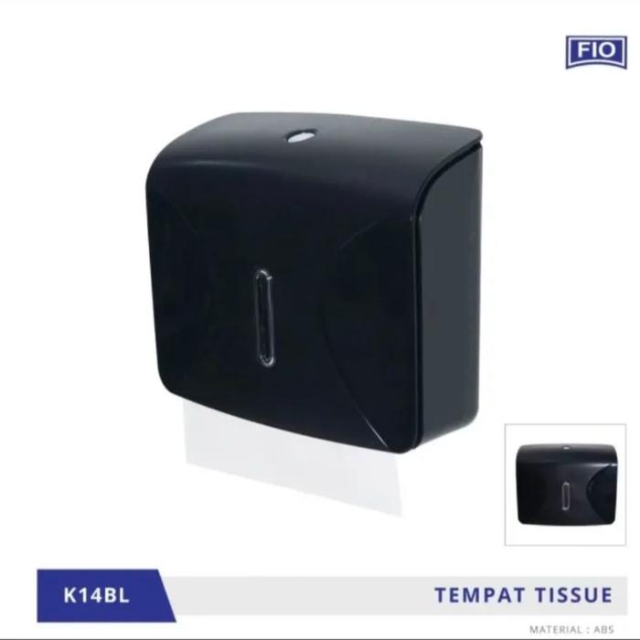 Gambar Tissue Dispenser / Tempat Tisu / Tissue Box Dinding Plastik - Hitam dari Surya Kran undefined Tokopedia