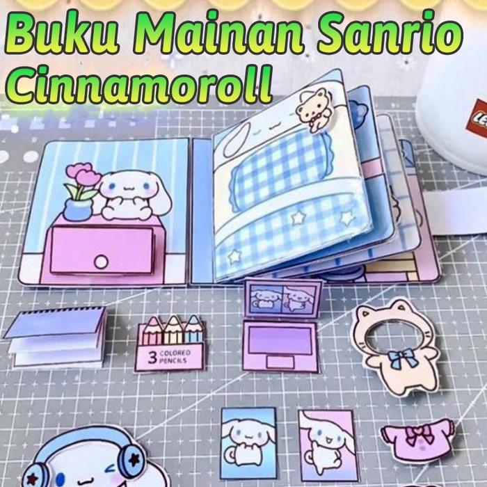 Jual Sanrio Quiet book Cinnamoroll Kuromi Buku Diy Handmade Toys Paper