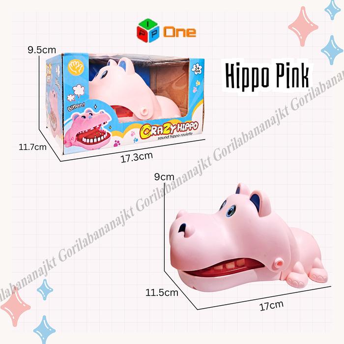 Gambar CROCODILE DENTIST HIPPO DENTIST MOUSE DENTIST Game Toys - Hippo Pink dari Gorilabananajkt undefined Tokopedia