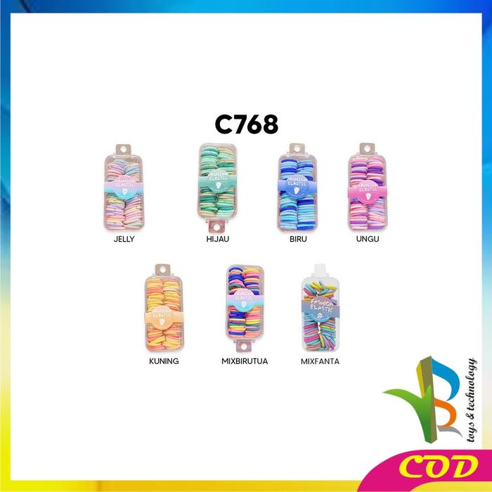 Gambar [COD] RB C768 Ikat Rambut Korea Anak Perempuan Isi 60pcs Warna Warni Motif - C768, Hijau dari RB TOYS AND TECHNOLOGY Kab. Tangerang Tokopedia