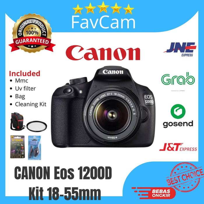 Jual Kamera Canon DSLR EOS 1200D kit 18-55mm/Camera Canon 1200D