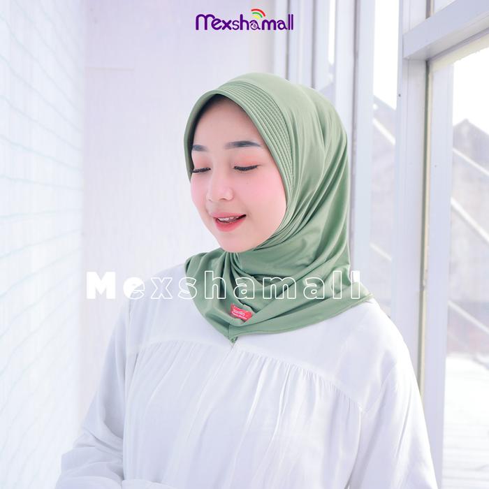 Gambar Hijab Instan Nadira Sport Olahraga-Hijab Jersey Sporty Nadira Termurah - sage green dari mexshamall undefined Tokopedia