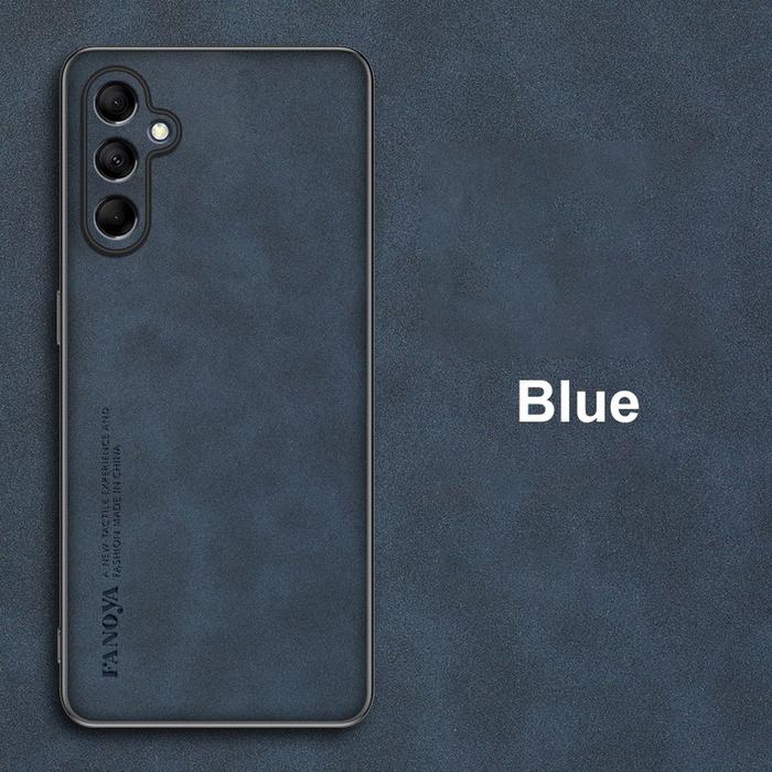 Gambar SAMSUNG GALAXY M34 5G FANOYA PREMIUM NAPPA LEATHER SOFT CASE - Blue dari Ninepointnine undefined Tokopedia