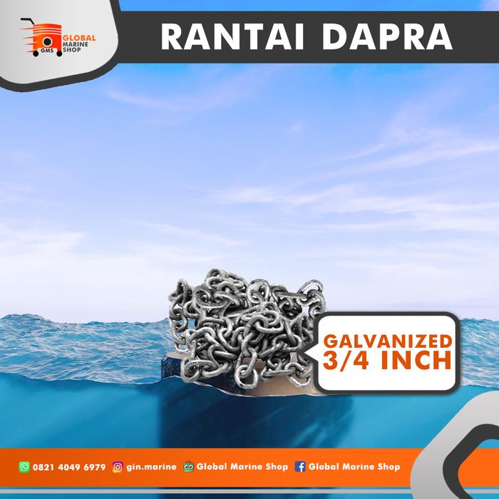 Gambar RANTAI DAPRA 3/4 INCH GALVANIZED dari Global Marine Shop undefined Tokopedia