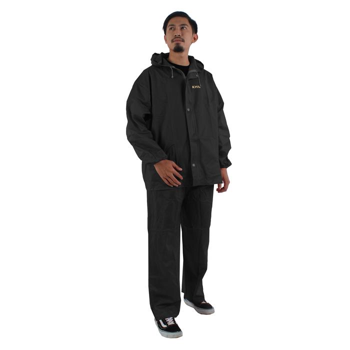 Gambar Jas Hujan KHN Setelan Pria Dan Wanita - Hitam, dewasa dari KHN Store undefined Tokopedia