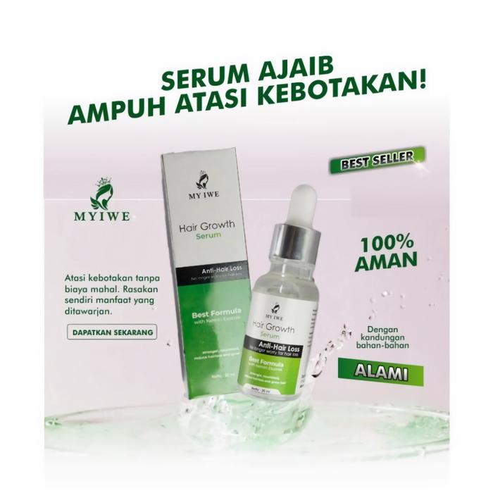 Gambar MY IWE SERUM PENUMBUH RAMBUT KEBOTAKAN PADA PRIA WANITA - Serum My Iwe - myiweserum dari VIPCOLLAGEN JAKARTA undefined 5 Tokopedia