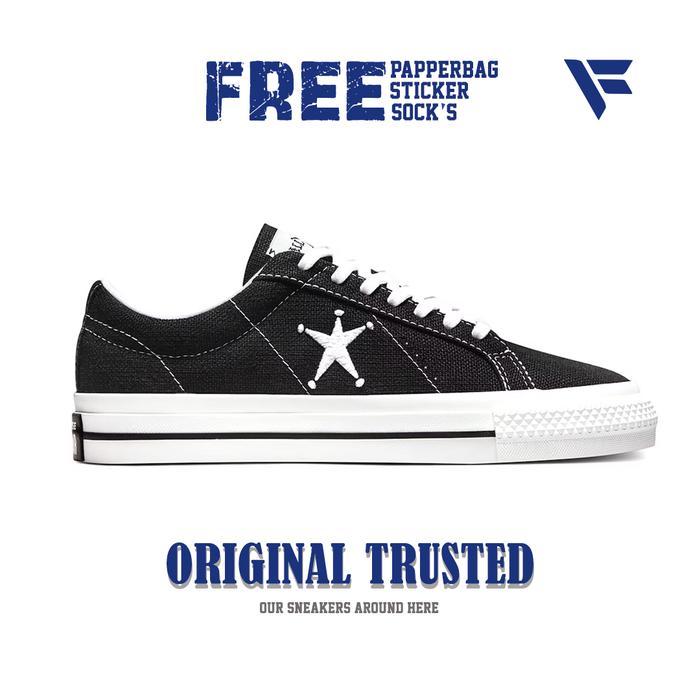 Gambar Stussy x Converse One Star Black White Original - 39 dari Fancy.labs undefined Tokopedia