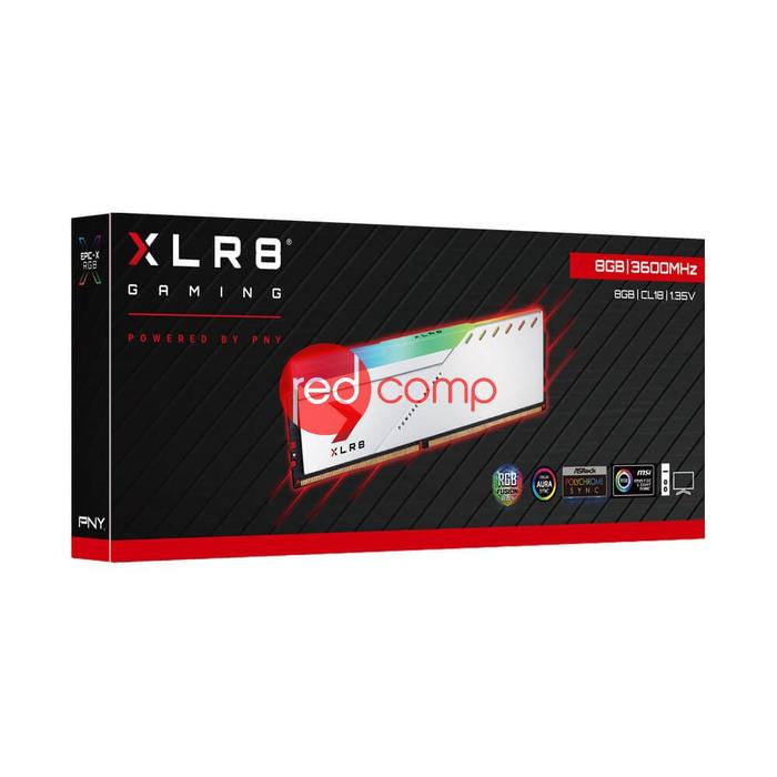 Gambar PNY DDR4 3600MHz RGB Silver XLR8 - 8GB dari Redcomp undefined Tokopedia