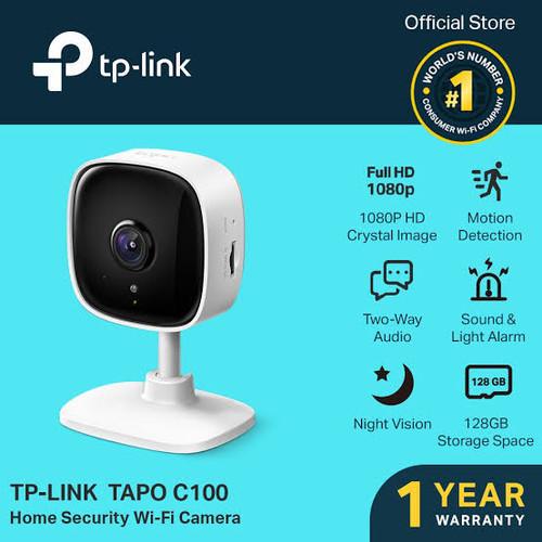 Gambar TP-LINK Tapo C200 HD 2MP Pan/Tilt Home Security CCTV Wifi IP Camera - C100 2MP FIX dari Edison Comp undefined Tokopedia