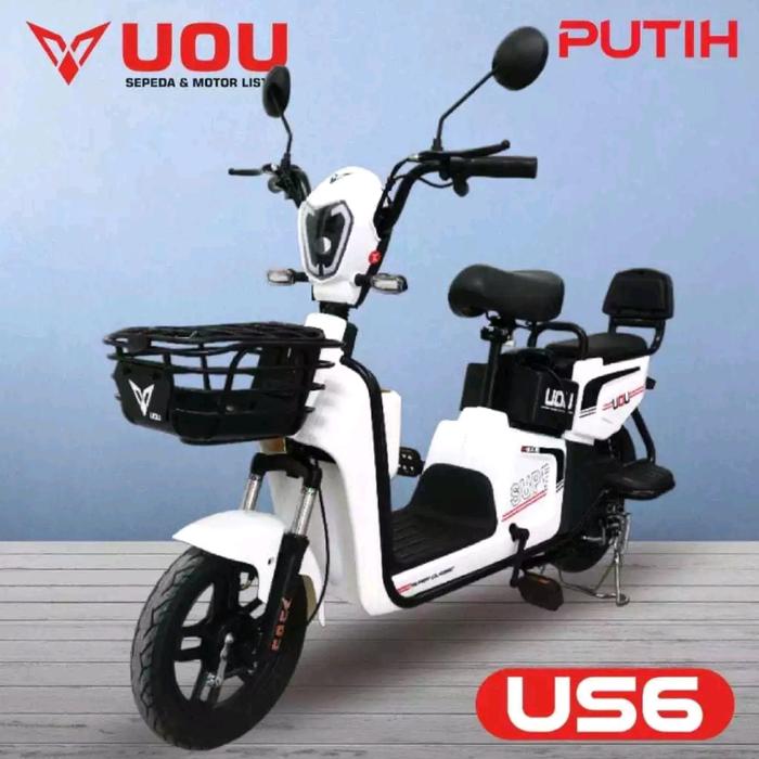 Gambar Sepeda Motor Listrik UOU Best Quality - Putih dari BEST FURNITURE JAKARTA undefined Tokopedia