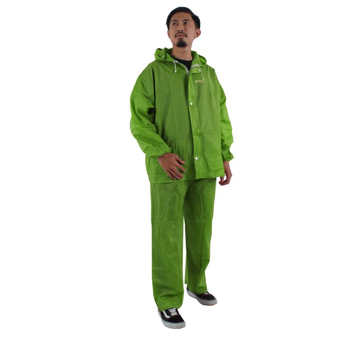 Gambar jas hujan tebal berkwalitas Remaja Dewasa Baju Celana Premium Anti Rembes - Stabilo, Dewasa dari KHN Store undefined Tokopedia