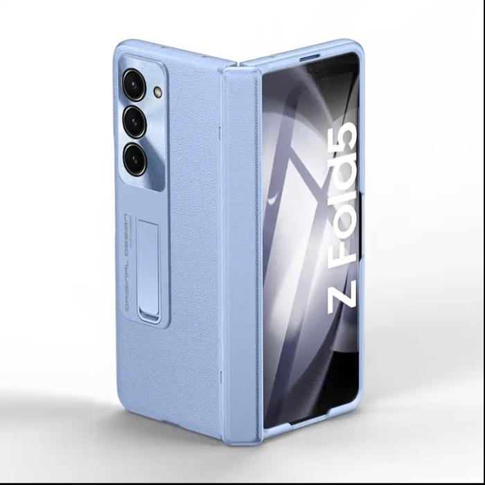 Gambar Case Samsung Z Fold5 5G Leather Slim Hinge Protect 360 Casing Fold 5 - ICY BLUE dari i-case undefined Tokopedia