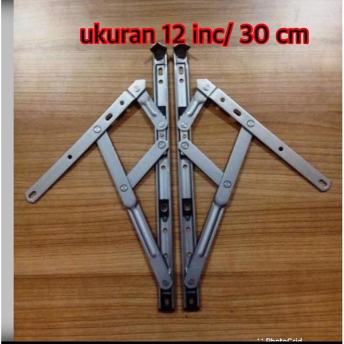 Gambar Engsel Casement Ukuran 20 inc 24 inc 12 Inch/ 30 cm ss ENGSEL CASEMENT - 12 inch, L dari FULL PROJECT undefined Tokopedia