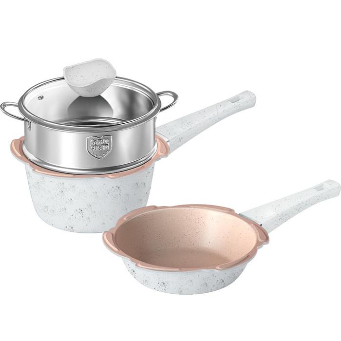 Gambar TVY Royalstar Proregina Cooking Set + Steamer - Set Panci Steamer - Paket B dari marbell market undefined Tokopedia