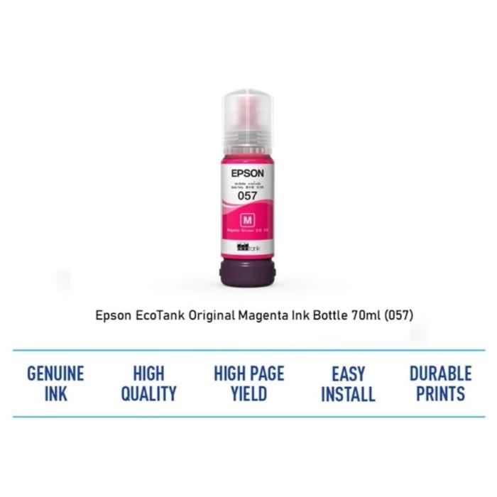 Gambar Tinta Epson 057 Original Resmi Tinta Epson L8050 L18050 - 057 - Black - Merah dari Wit COMP undefined Tokopedia
