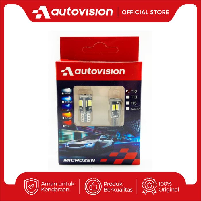 Gambar Lampu Senja/Kota T10-10-5630SMD 12V Canbus 12V - Ice Blue dari Autovision_NEW undefined Tokopedia