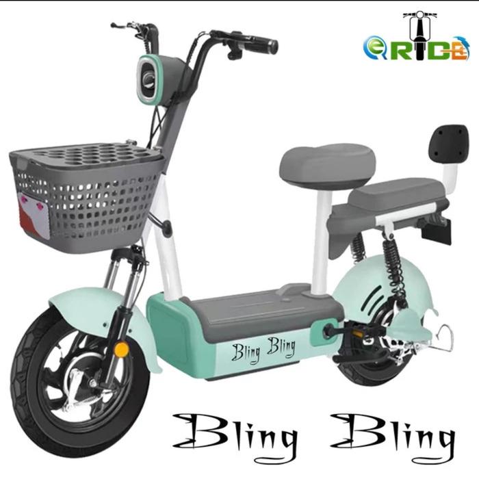 Gambar Sepeda Listrik e-Ride Bling Bling Electric Bike eRide - Hijau dari Distributor Pipa PVC undefined 4 Tokopedia