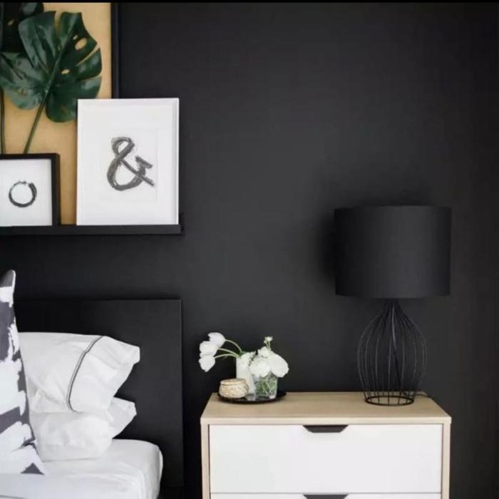 Gambar Wallpaper Sticker Dinding Motif Hitam Polos 45cm x 10m - polos hitam dari Fando's Store undefined Tokopedia