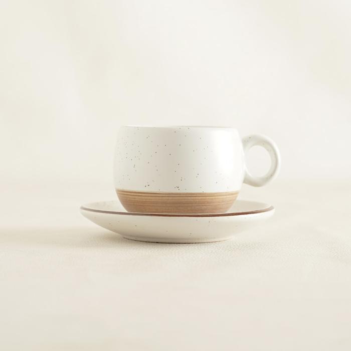 Gambar Nuanza Cangkir Keramik Putih / Tea Cup Set White Ivory List - D:7,5cm x T:7cm dari Nuanza Porcelain undefined Tokopedia