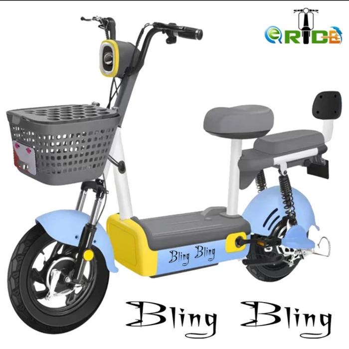 Gambar Sepeda Listrik e-Ride Bling Bling Electric Bike eRide - Hijau dari Distributor Pipa PVC undefined 5 Tokopedia