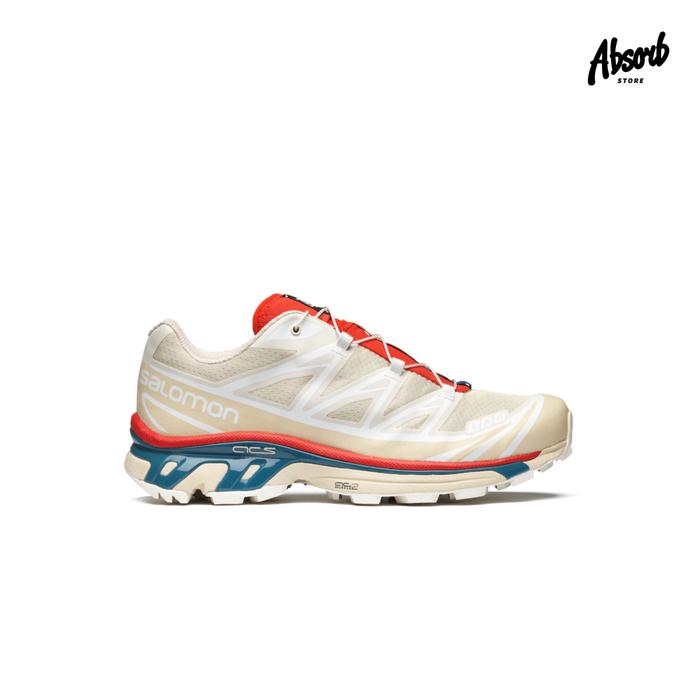 Salomon XT-6 (Almond Milk/Bleached Sand/Aurora Red) 46⅔ di Absorb Store  Tokopedia