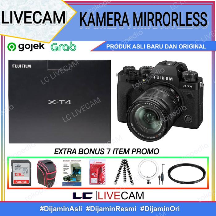 FUJIFILM XT4 KIT XF 18-55MM FUJIFILM X-T4 KIT 18-55MM FUJI XT4 BODY  BODY ONLY, STANDARD BOX