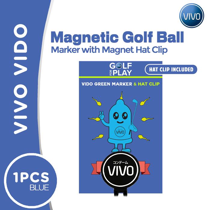 Gambar VIDO Magnetic Golf Ball Marker with Magnet Hat Clip - Biru dari Danpac Store undefined Tokopedia