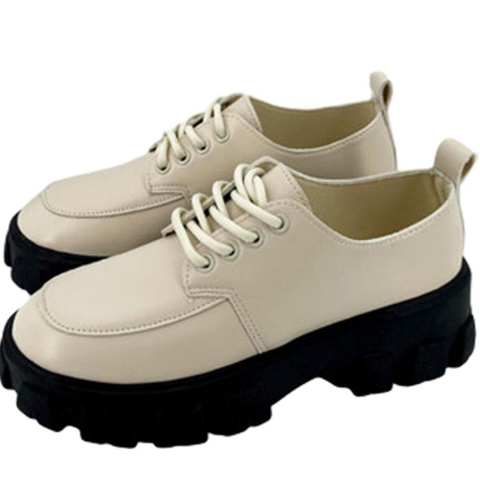 Gambar Sepatu Boots Wanita Rachel Sekolah Oxford Kerja Fashion Korea Docmart Karet Shoes - Coklat, 38 dari HagiAtHome undefined Tokopedia