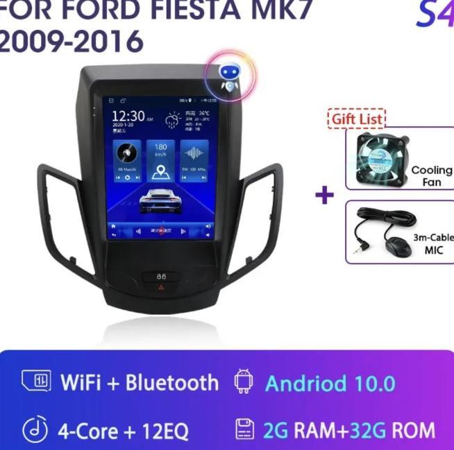 Gambar Head unit android oem Ford Fiesta 9.7 inch Tesla Style - non carplay dari Hoshi Labs undefined Tokopedia