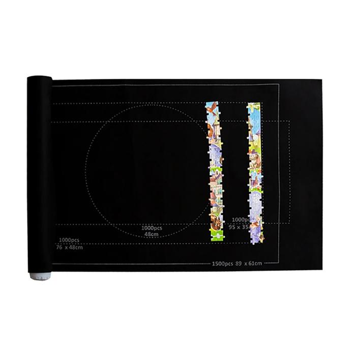 Gambar Puzzles Pad Roll Felt Mat Playmat Puzzles Blanket For Up To 1500 Pcs - Hitam dari Tokone Sae Banget undefined Tokopedia