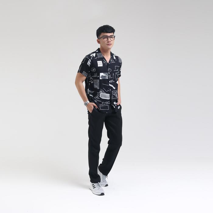 Gambar iNeat Kemeja Motif Print Abstract Typography Bowling Hawaiian Shirt - Hitam, S dari iNeat Kota Administrasi Jakarta Timur Tokopedia