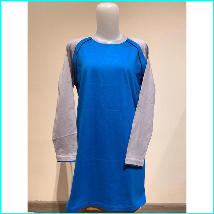 Gambar baju olahraga muslim kaos tunik senam muslimah seragam wanita model mu - biru turkis - a, ukuran m dari jerbasukiakbar undefined Tokopedia