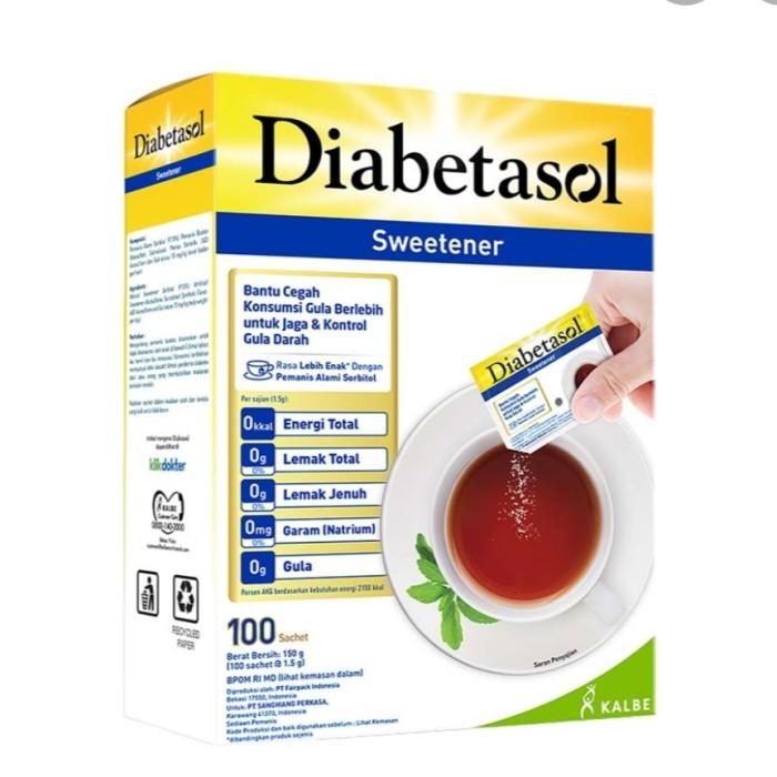 Gambar DIABETASOL SWEETENER GULA 50 & 100 SACHET - 100 sachet dari laris kartasura undefined Tokopedia