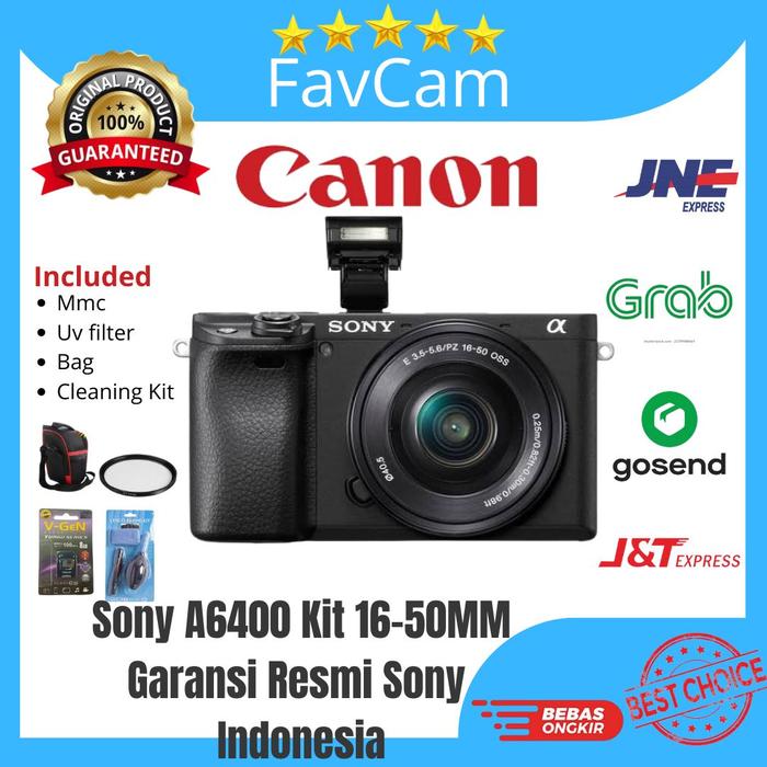 Sony Alpha A6400 Kit 16-55MM OSS-Camera Mirrorless Sony A6400  Body Only di Favcam Tokopedia