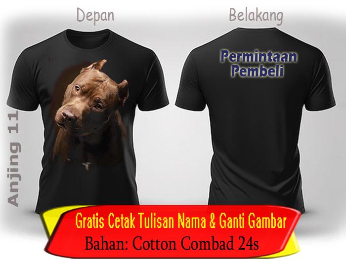 Gambar Tshirt Dog - Kaos 3D gambar anjing semua ukuran gratis tambah cetak - Anjing 11, Anak 4-5 thn dari Yafi & Khyla Onlineshop undefined Tokopedia