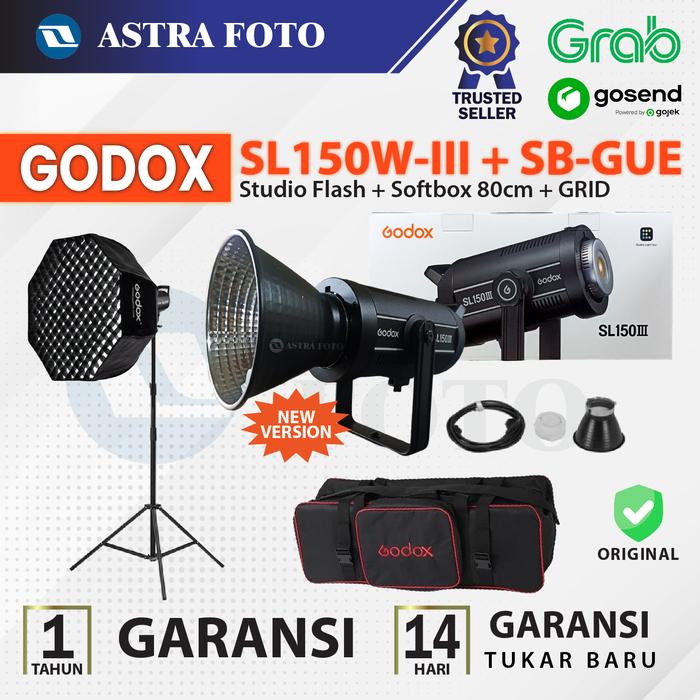 Gambar Godox SL150 III Softbox Grid Lampu Video Light LED - SL150III SL 150 - OCTA 80cm+GRID, TANPA TAS dari Astra Foto undefined Tokopedia