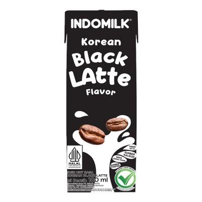 Gambar PROMO Susu Sapi UHT Indomilk Milk Korean Korea Black Latte 180 ml Asli dari rayhopeshop undefined Tokopedia
