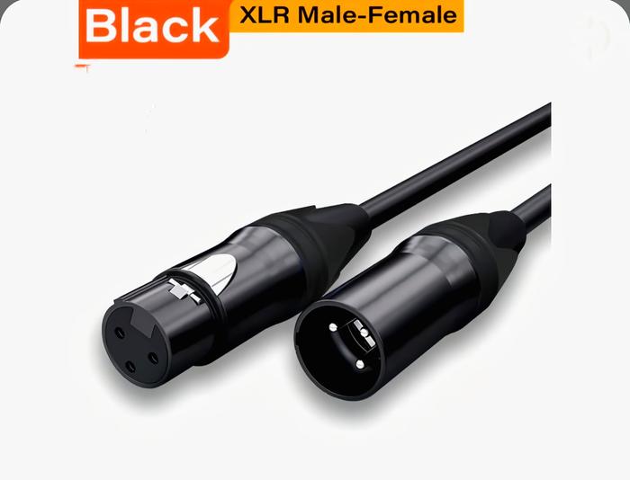 Gambar Kabel XLR Male To Female Kabel mic kabel mixer panjang  6-10 Meter - Hitam, 6 METER dari Cyber Shop168 undefined Tokopedia