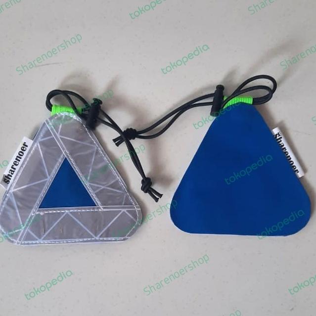 Gambar Reflektor segitiga sepeda (biketag)10cm sepeda 2 layer - Putih dari sharenoershop undefined Tokopedia