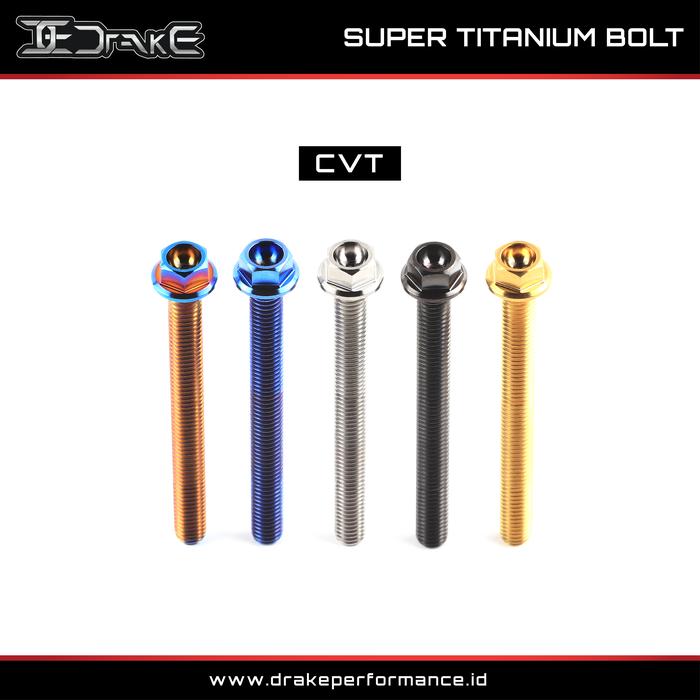 Gambar Drake Titanium Baut CVT,Baut Kaliper Honda Vario 150 Original - Baut CVT, Black dari Drake Performance Official Indonesia undefined Tokopedia