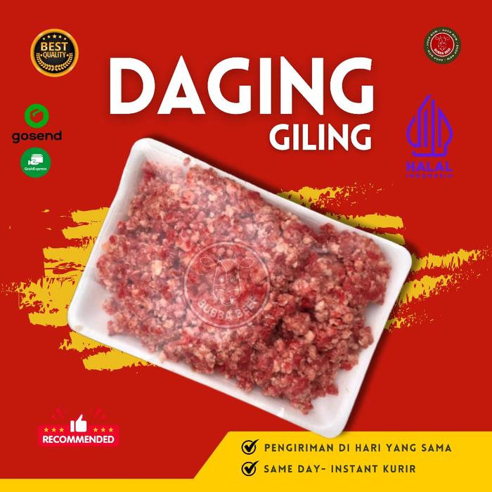 Gambar DAGING SAPI GILING/DAGING BAKSO/DAGING GILING/BAKSO SAPI/DAGING SEGAR dari Bubba beef undefined Tokopedia